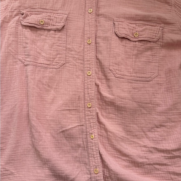 Madewell Pink Casual Button Down Shirt Relaxed Fit - Picture 4 of 9